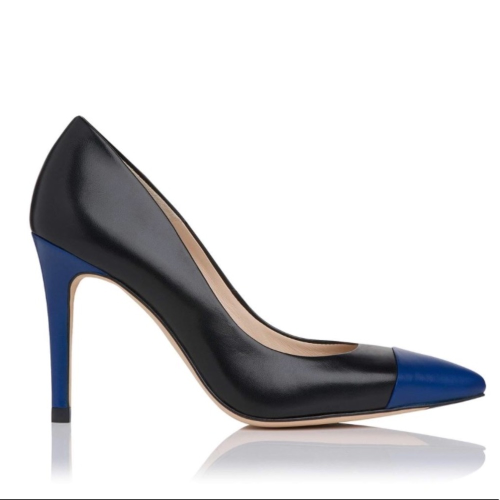 L. K. Bennett Drew Cap Point Toe Court Pumps - Picture 2 of 6